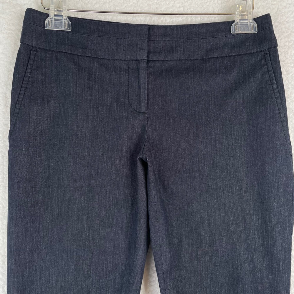 Ann Taylor LOFT Marisa Dark Wash Straight Leg Ankle Trousers Size 2 Blue